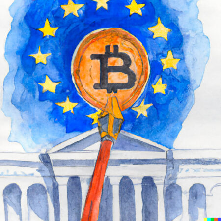 Sotto la luce dei riflettori di Bitcoin bitcoin euro flag
